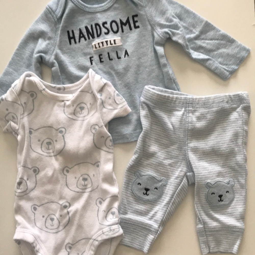 Bear (3) Piece Set Newborn NB